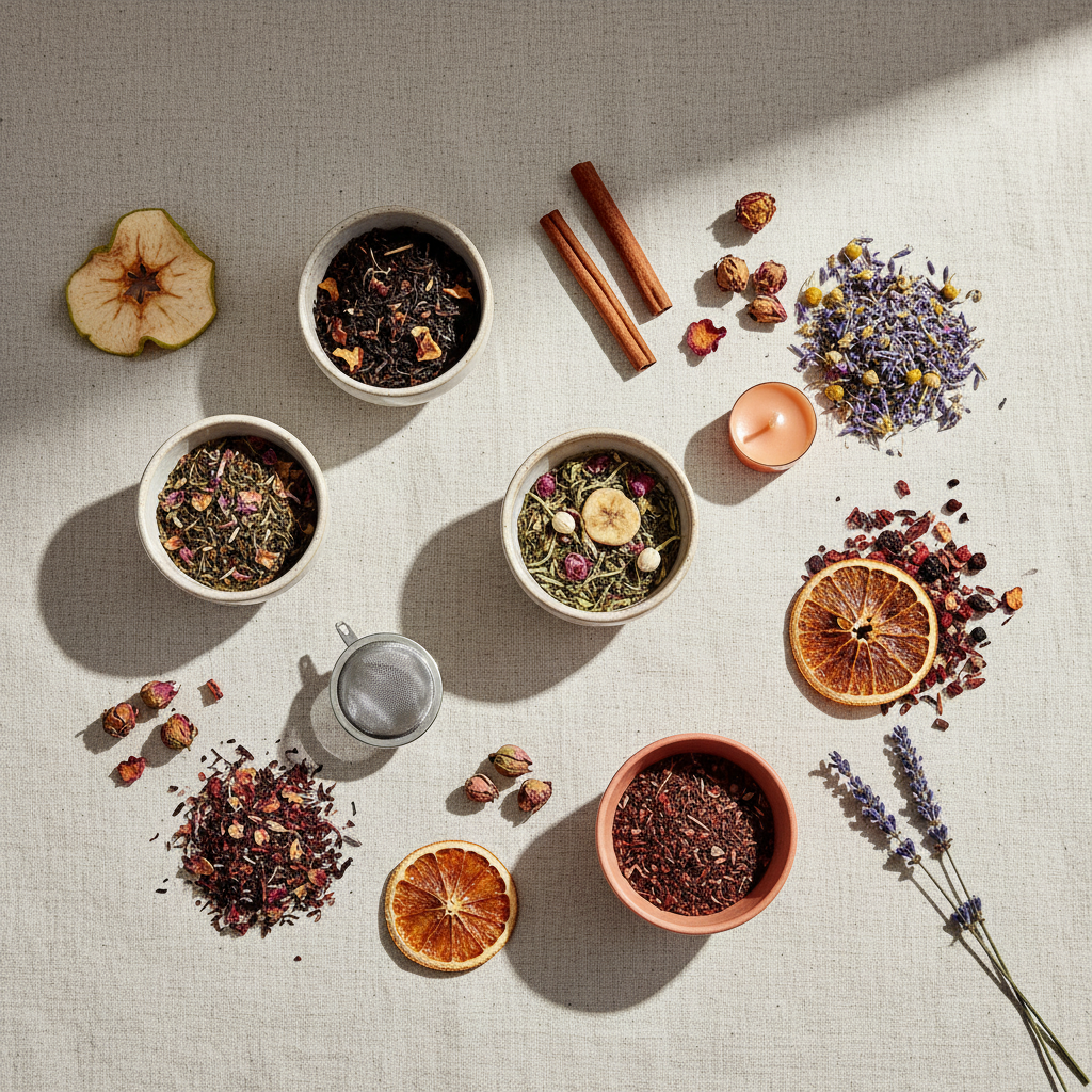 Ambiance coffret découverte thés et infusions artisanaux - Thélindra